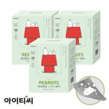 [따따블] 피너츠 스누피 하루한장 일회용 수세미(30매)X3박스
